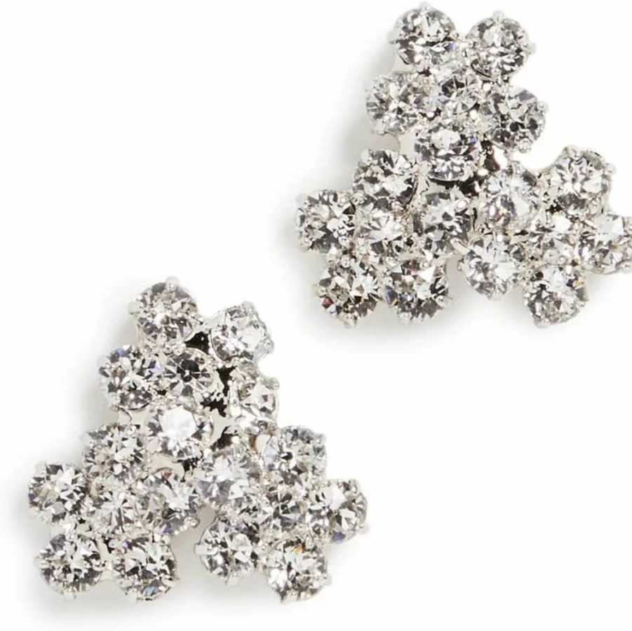 Jennifer Behr Violet Stud Earrings for Women – Elegant Purple Crystal Studs