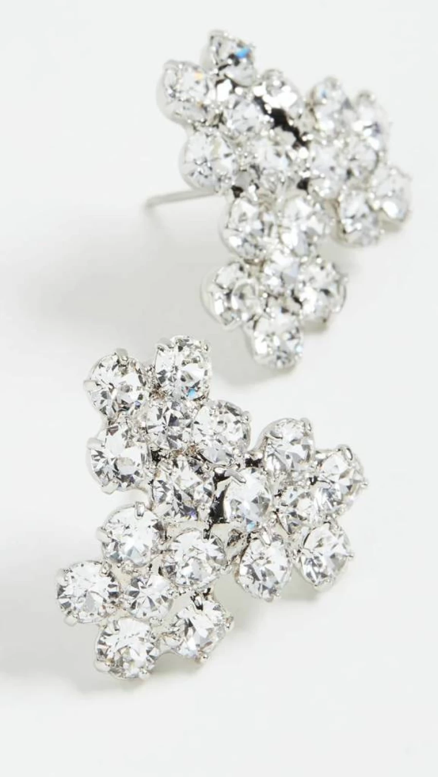 Jennifer Behr Violet Stud Earrings for Women – Elegant Purple Crystal Studs