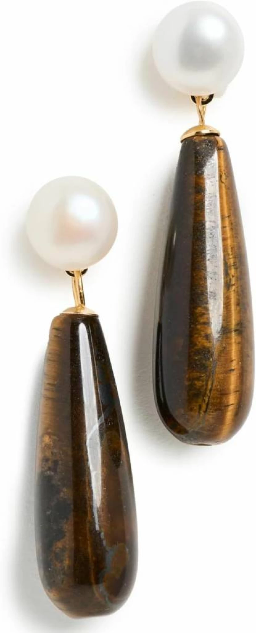 SHASHI Women's Linnea Tiger Eye Stud Earrings for Healing & Style