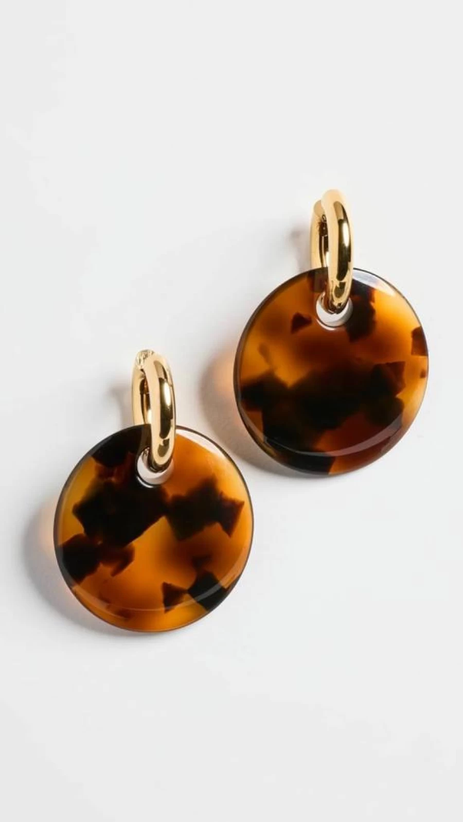 SHASHI Jennifer Lucite Hoop Earrings for Women - Stylish Resin Dangle Earrings