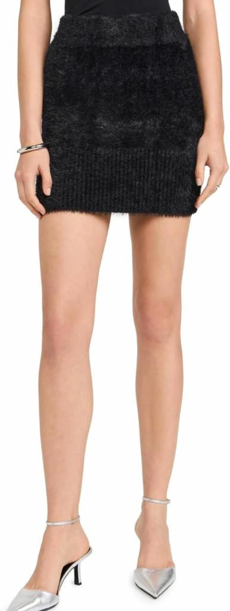 Endless Rose Women's Soft Fuzzy Mini Skirt - Cozy Winter Short Skirt for Women