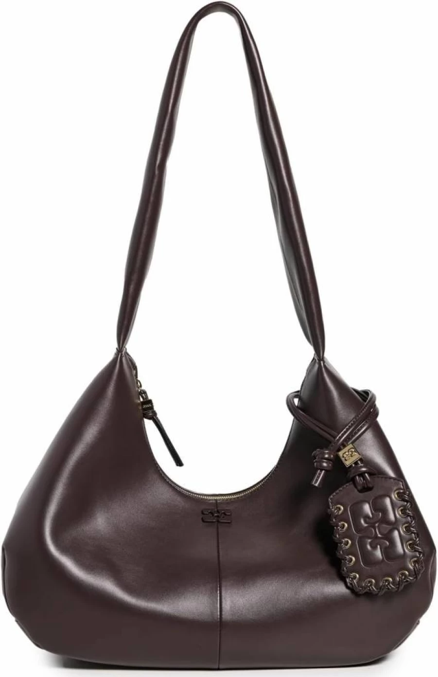 Ganni Women's Bou Hobo Bag - Stylish Leather Shoulder Handbag for Women