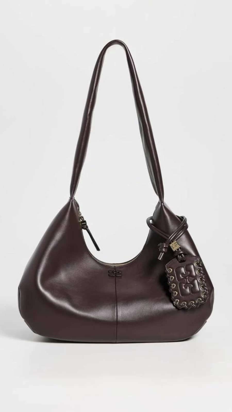 Ganni Women's Bou Hobo Bag - Stylish Leather Shoulder Handbag for Women