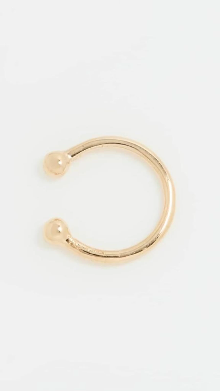 ZOE CHICCO 14K Gold Ear Cuff for Women - Minimalist Cartilage Hoop Earring - Dainty Helix Ear Cuff Jewelry