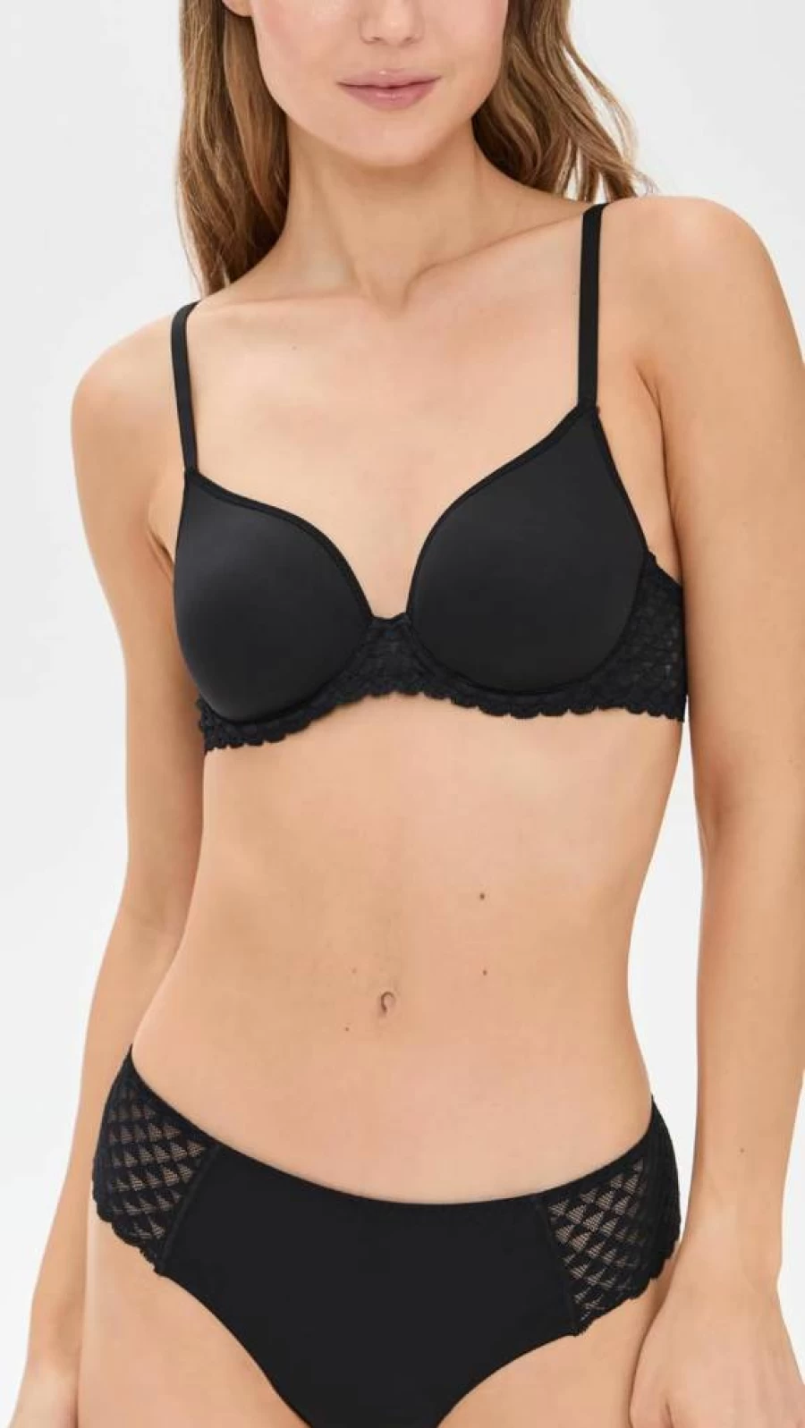Simone Perele Women's Subtile 3D Plunge Bra - Supportive Lace Underwire Bra for Comfort and Lift