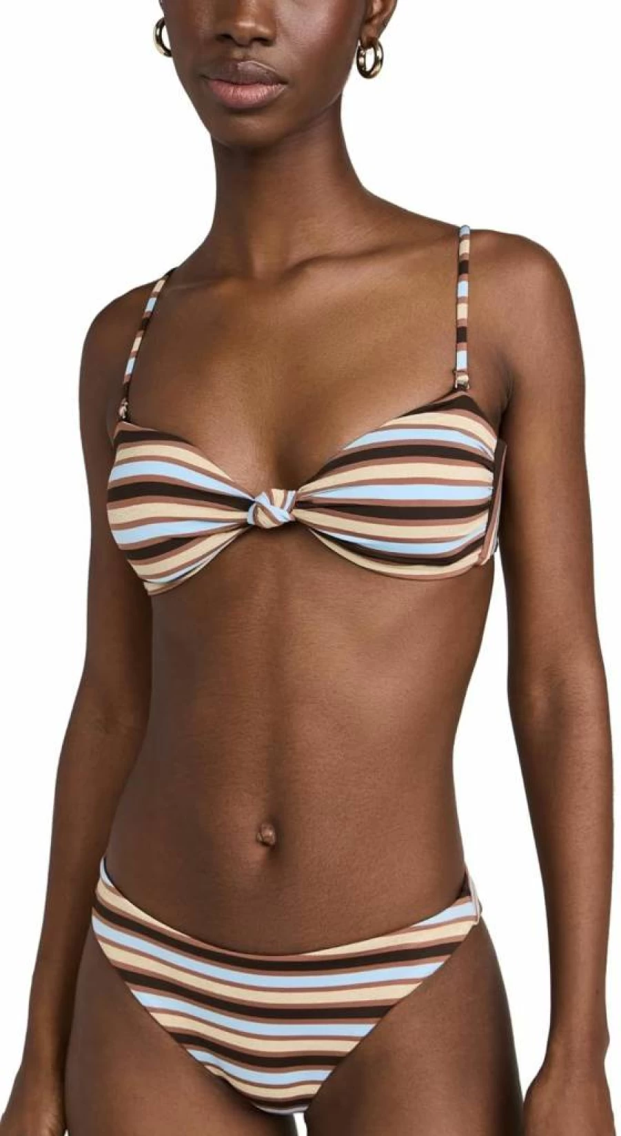 Ramy Brook Women's Striped Margaux Bikini Top | Stylish Swimwear for Women