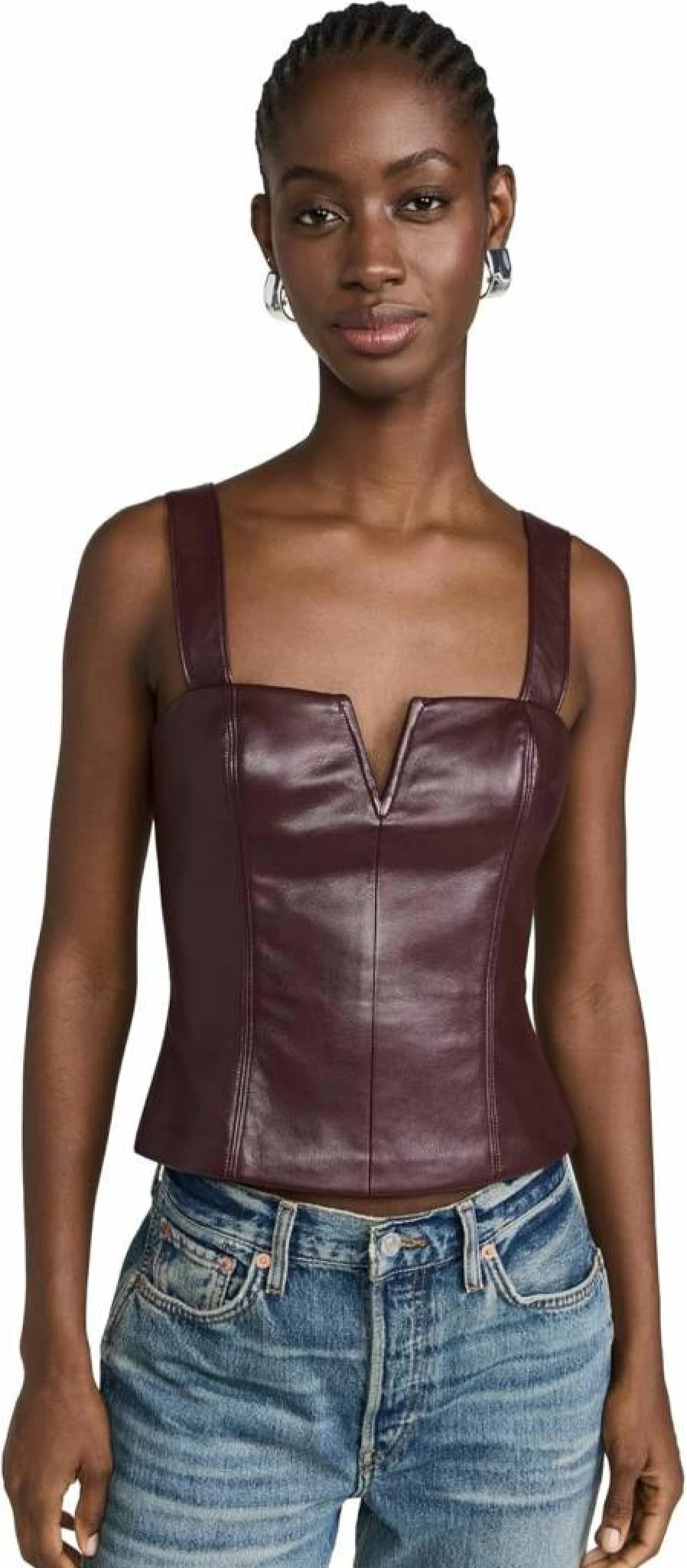 Amanda Uprichard Women's Nia Top - Stylish Blouse for Women, Fashionable Casual Wear, Trendy Tops
