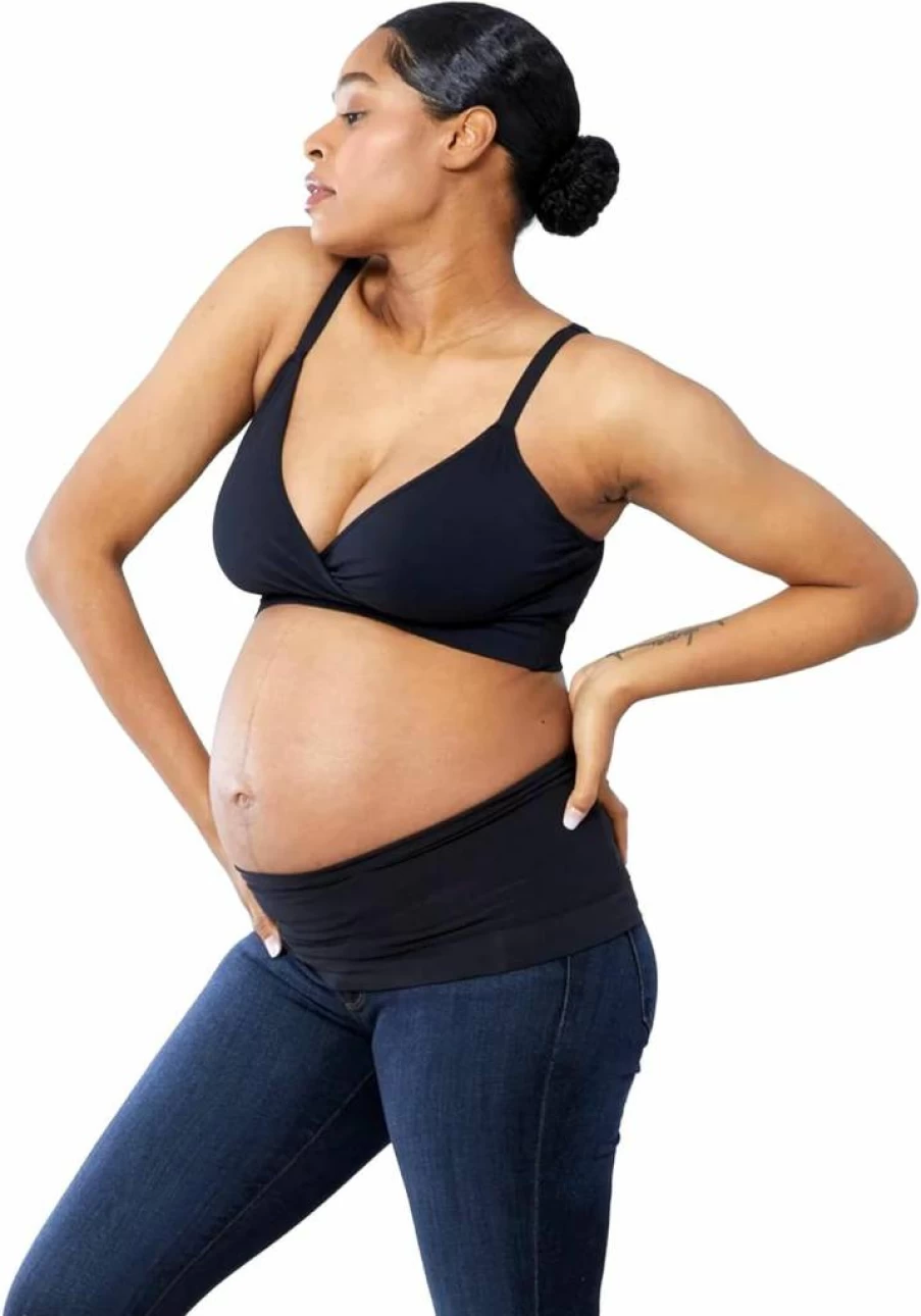 Ingrid & Isabel Seamless Maternity Belly Band - Pregnancy Support & Postpartum Pants Extender for Women