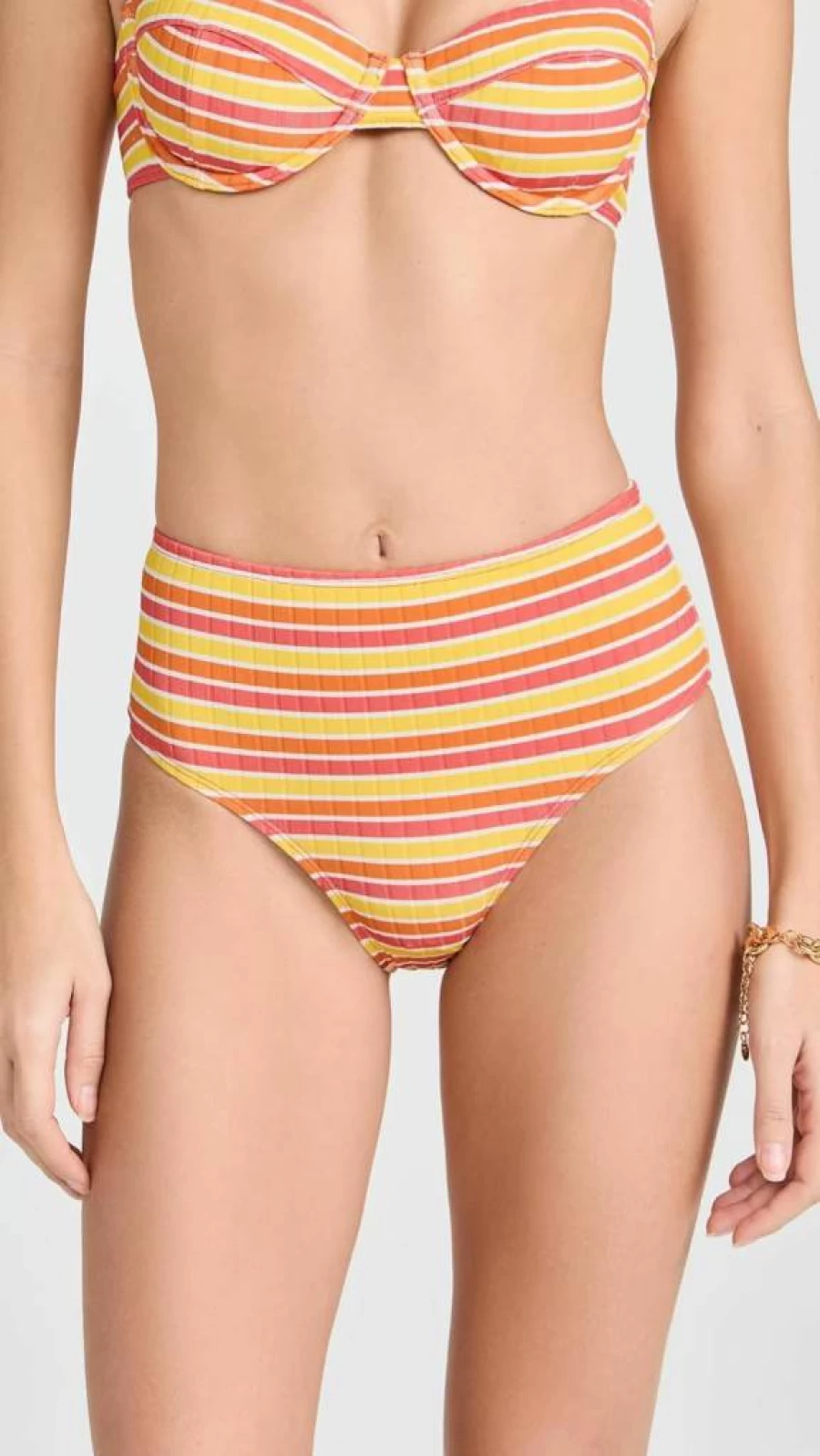 Solid & Striped Women's Lilo Bikini Bottoms - High-Waisted Swimwear for Women