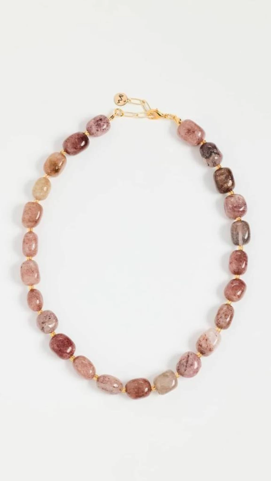 Maison Irem Women's Cherry Quartz Pendant Necklace - Elegant Gemstone Jewelry for Women