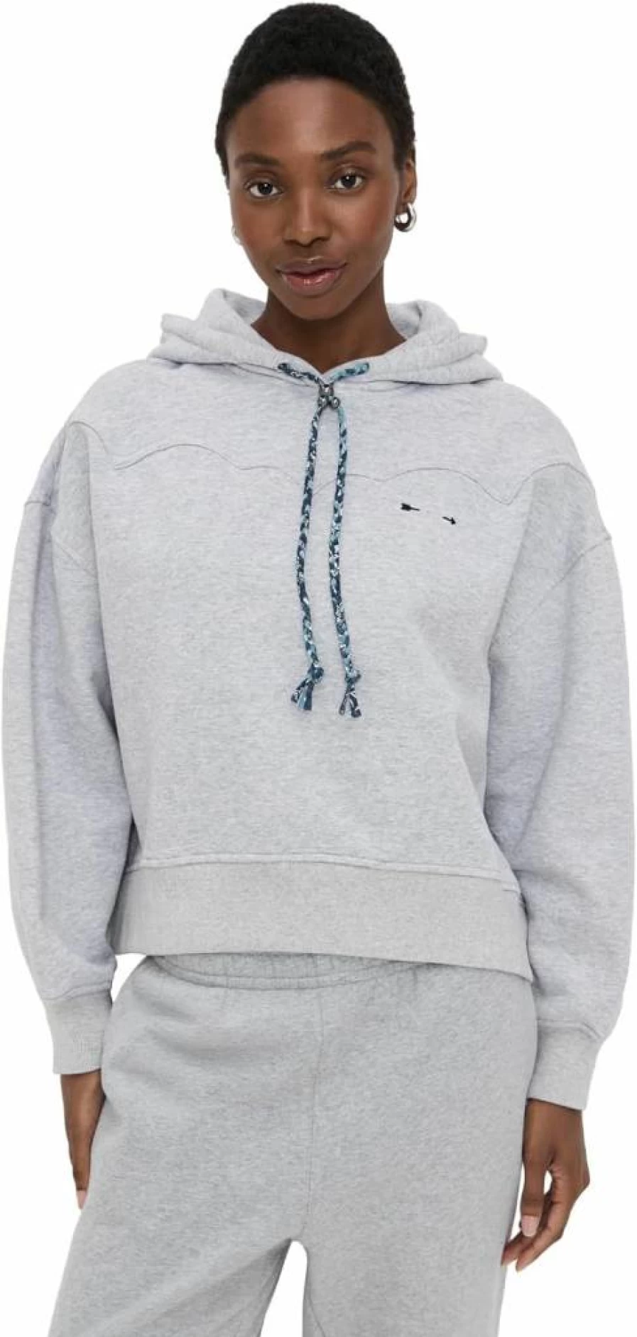 The Upside Women's Lasso Jude Crop Hoodie - Stylish Pullover Sweatshirt for Women