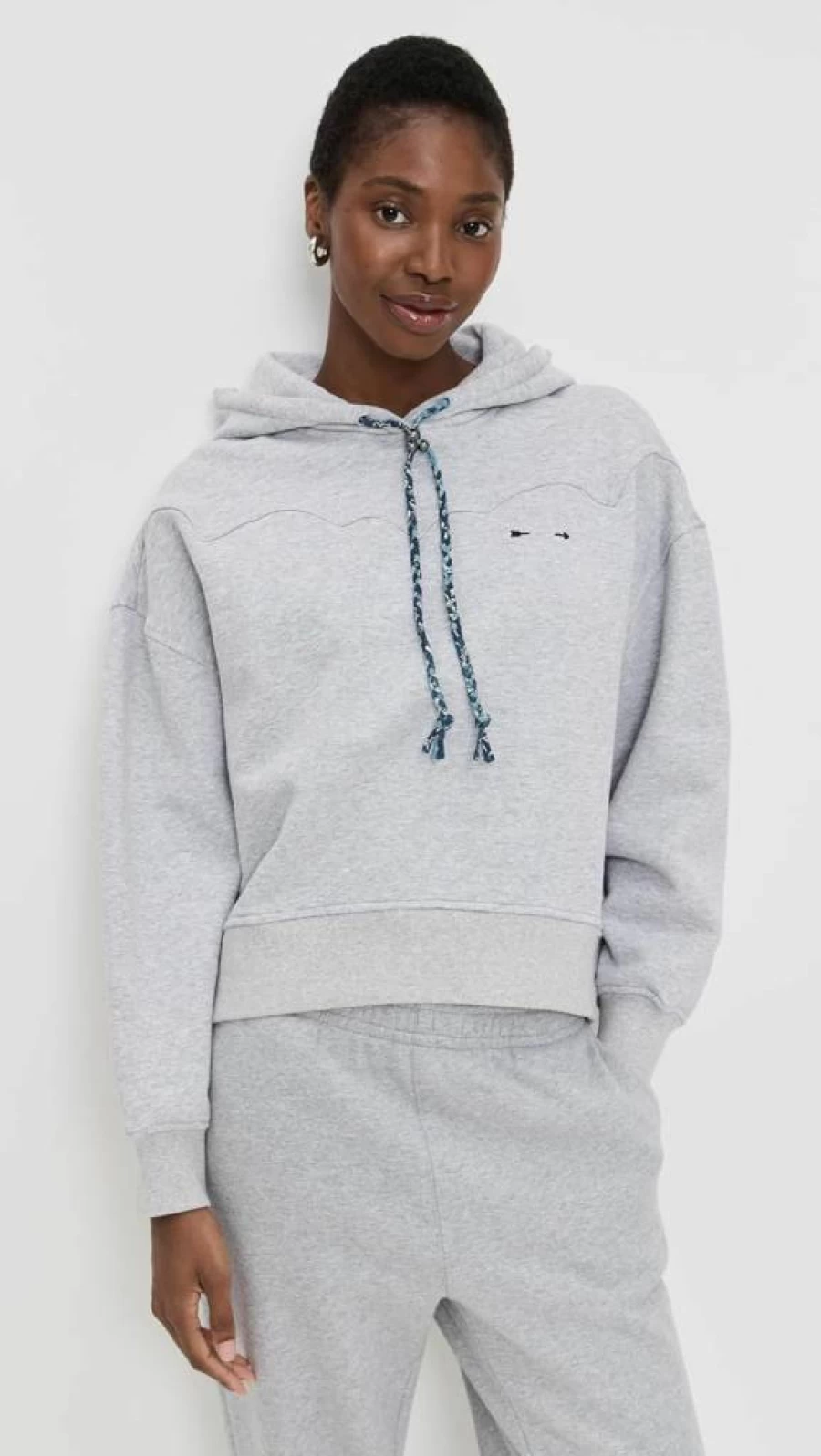The Upside Women's Lasso Jude Crop Hoodie - Stylish Pullover Sweatshirt for Women