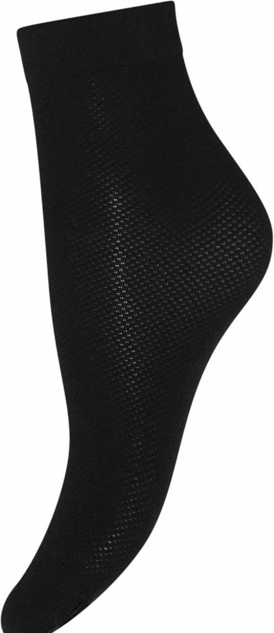 Wolford Women's No Show Socks with Net Pattern High Cotton Matte Finish Knitted Cuffs