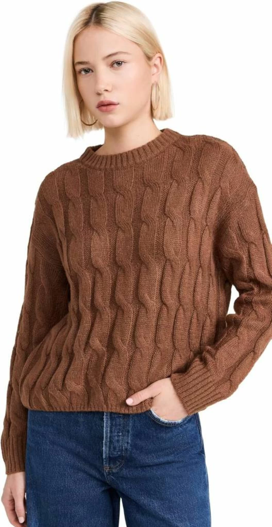 NIA Women's Ariana Knit Sweater - Soft Casual Pullover for Women