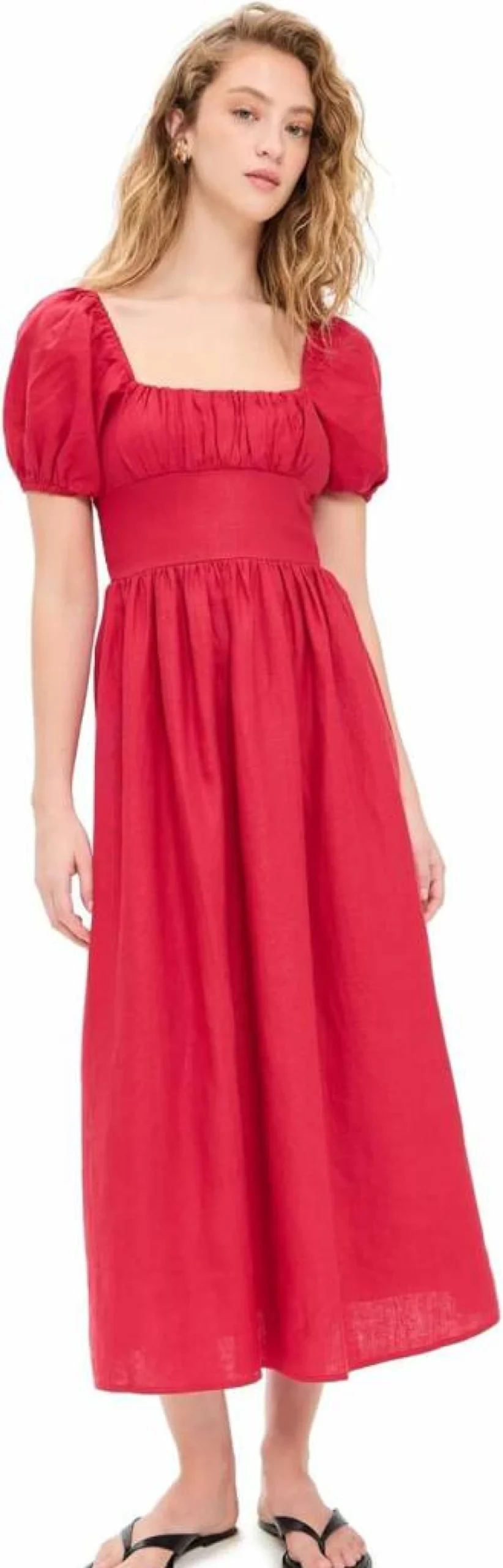 FAITHFULL THE BRAND Women's Dalia Midi Dress - Floral Summer Boho Chic Maxi Dress