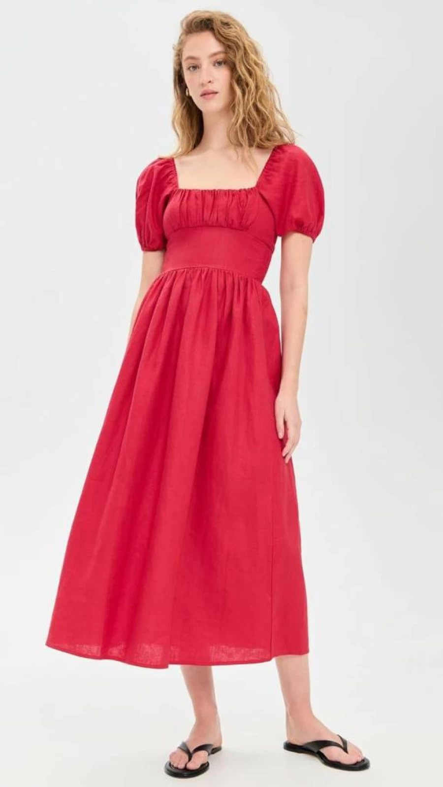 FAITHFULL THE BRAND Women's Dalia Midi Dress - Floral Summer Boho Chic Maxi Dress