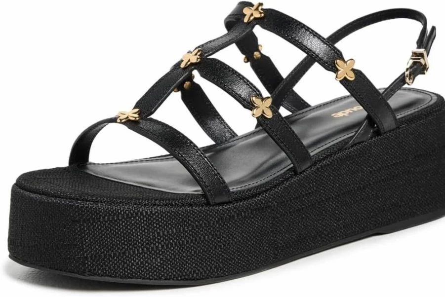 Larroude Women's Harmony Platform Sandals - Stylish Flatform Shoes for Women