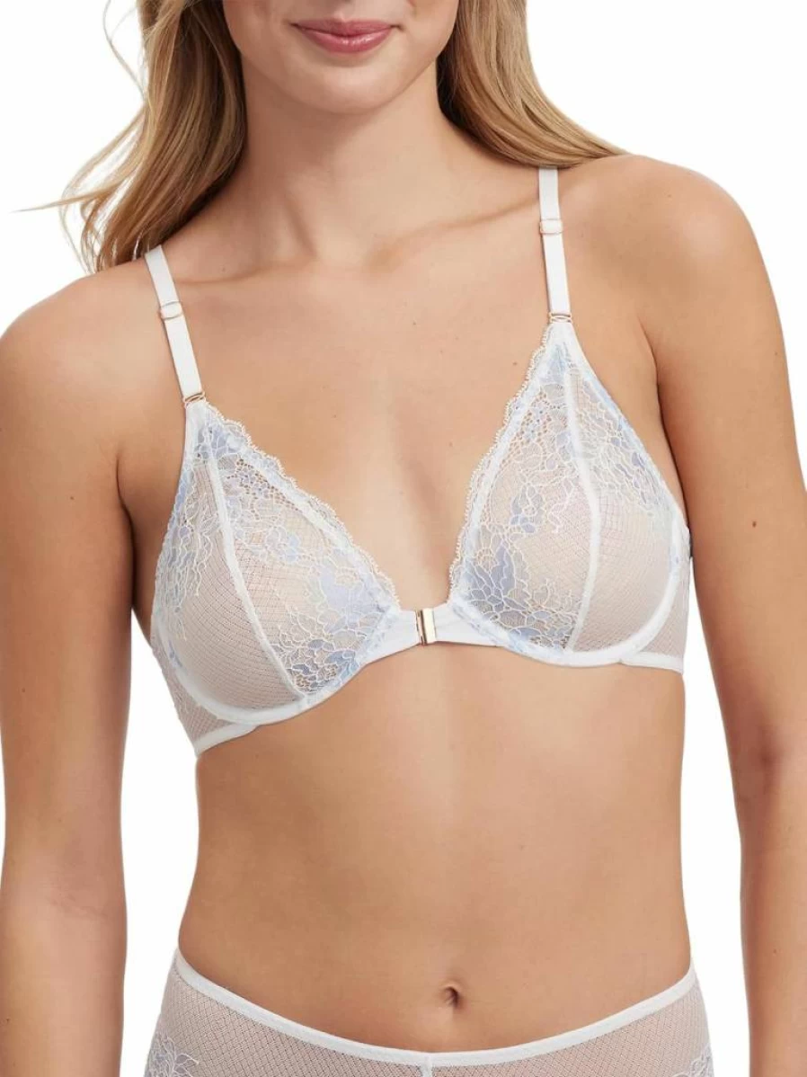 Skarlett Blue Women's Flaunt Front Close Bra 328236 | Front Closure Comfort Bra | Supportive Lace Underwire Bra