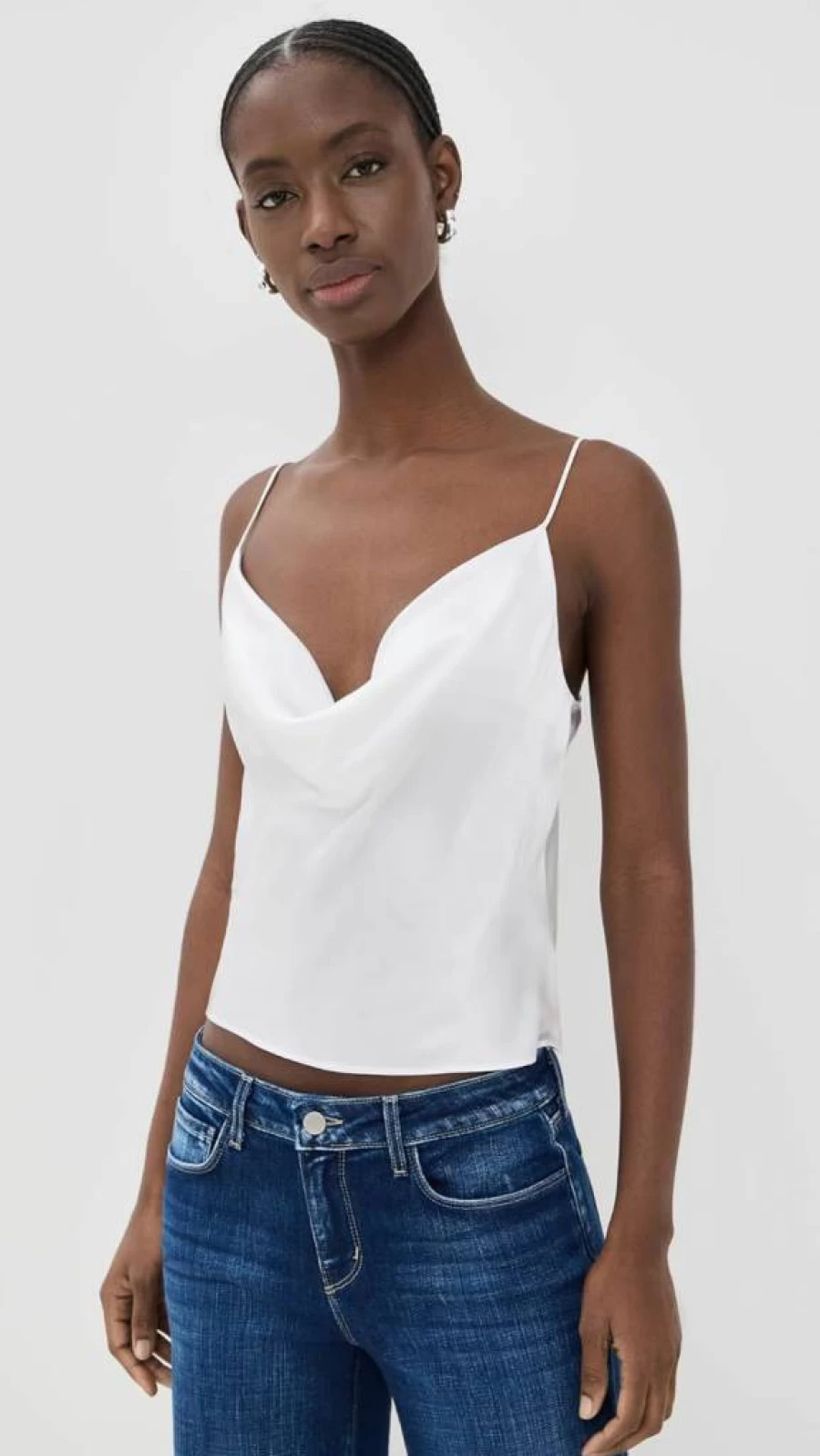 L'AGENCE Women's Calista Cowl Neck Cami Top - Elegant Feminine Blouse
