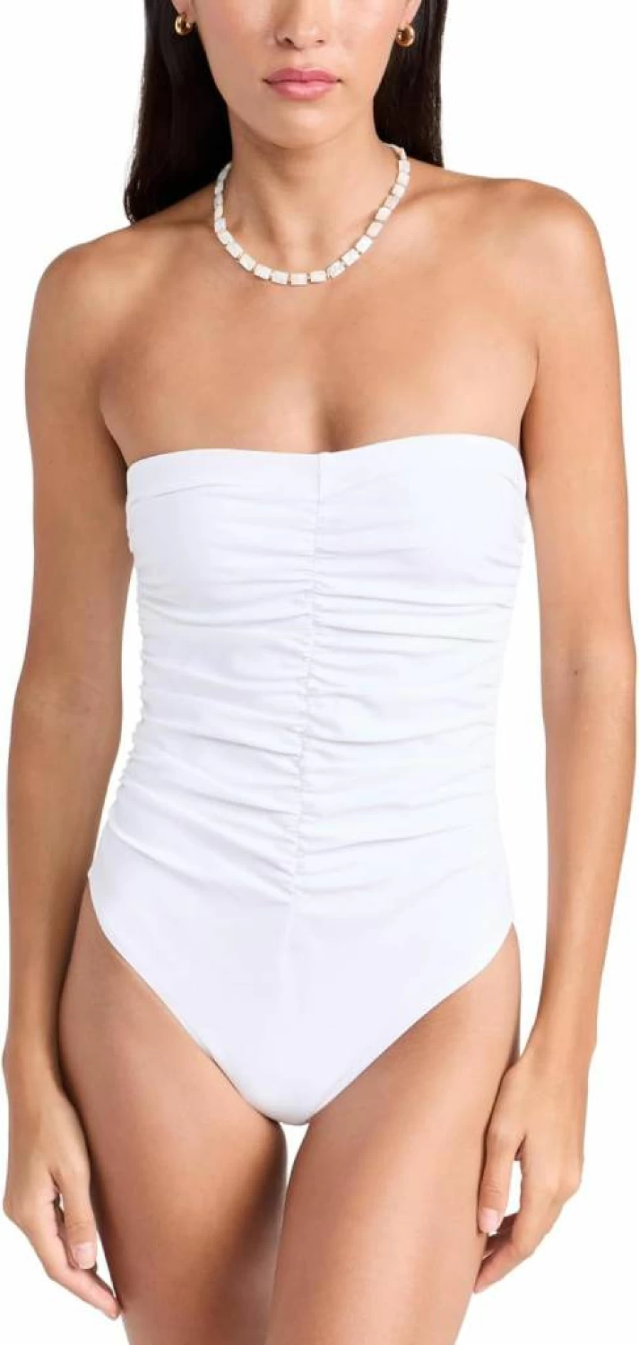 Karla Colletto Women's Bandeau One Piece Swimsuit - Elegant Monokini for Women