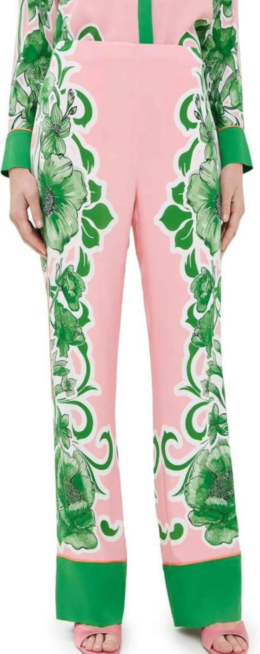Borgo de Nor Women's Havana Trousers - High-Waisted Summer Linen Pants for Casual Comfort