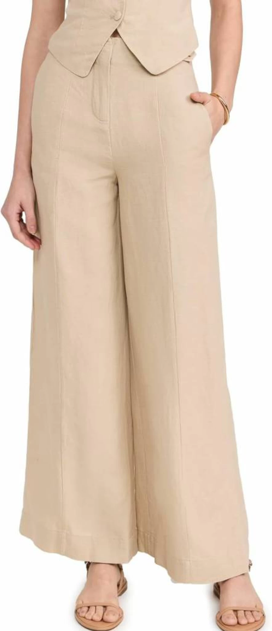 Onia Women's Airy Linen Palazzo Pants - Breathable Wide-Leg Comfort for Summer