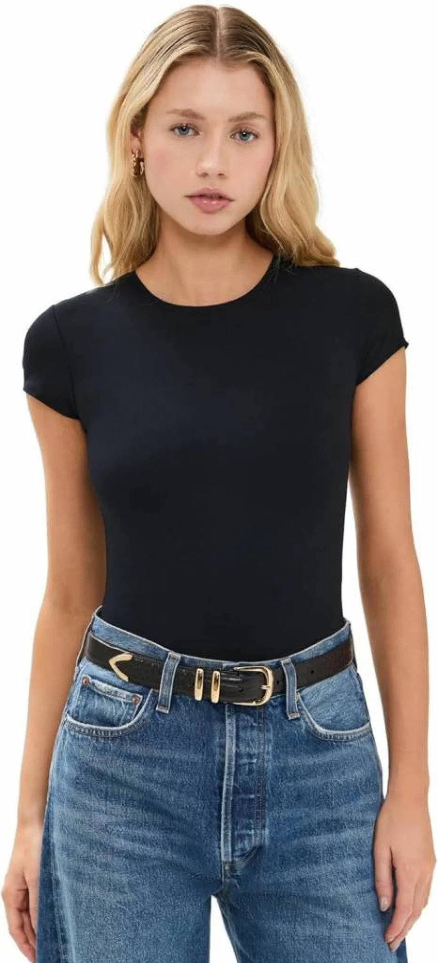 Commando Women's Butter Luxe Cap Sleeve Thong Bodysuit - Soft Stretch Comfort