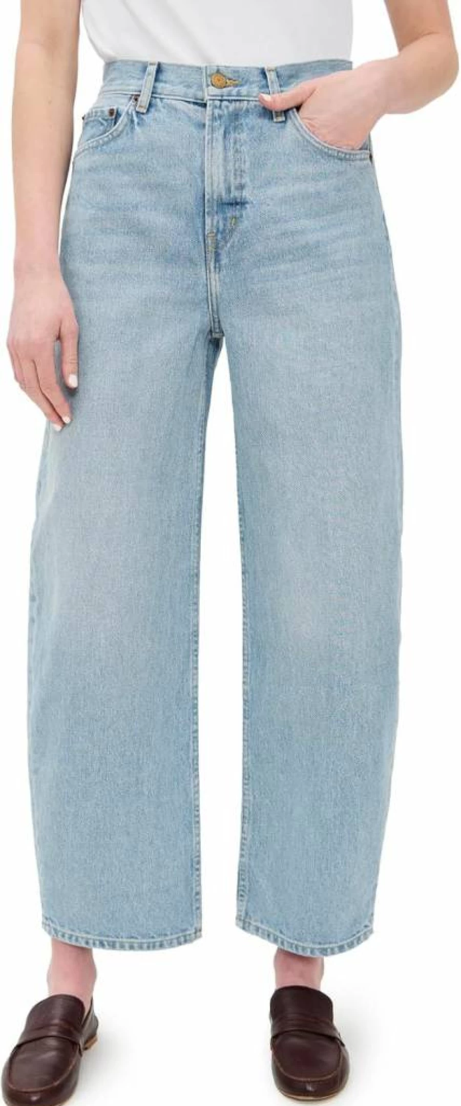 B SIDES Women's Leroy High-Rise Slim Fit Stretch Denim Jeans for Casual Wear