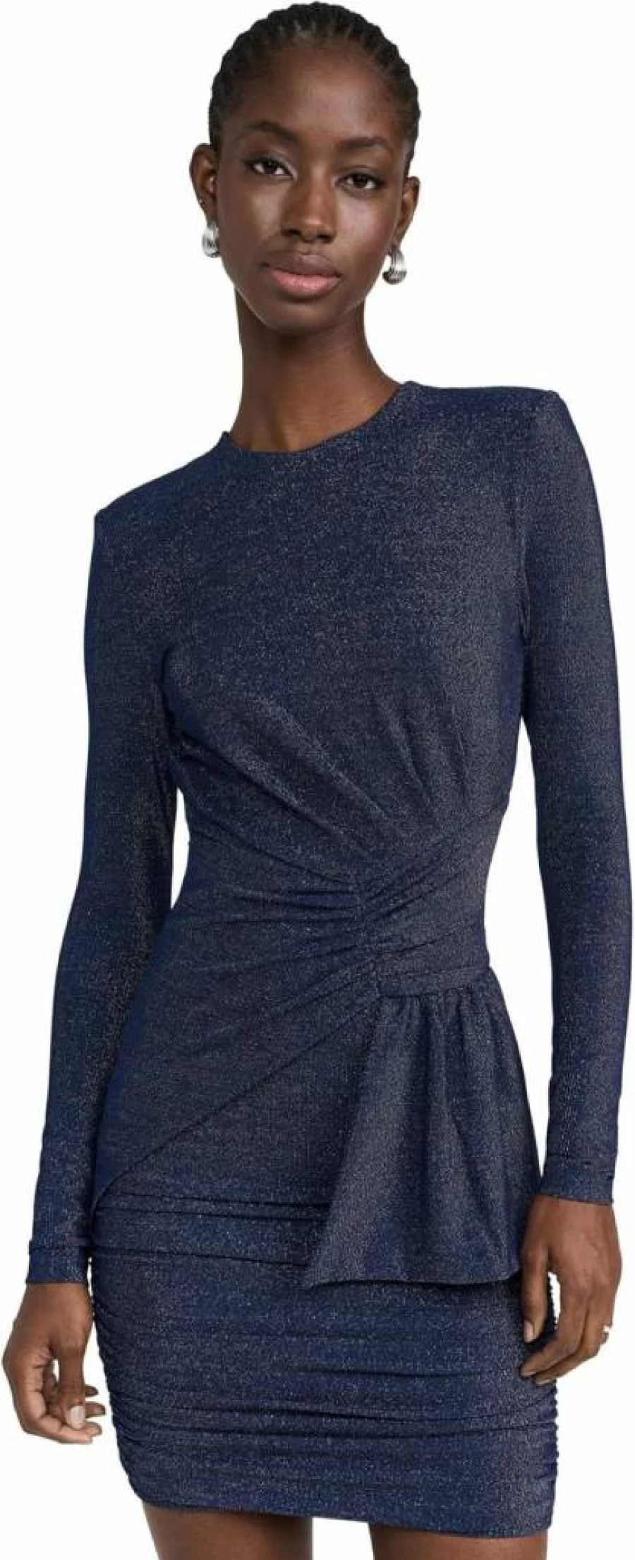 MISHA Women's Evetta Stretch Jersey Mini Dress - Slim Fit Short Sleeve Party Dress