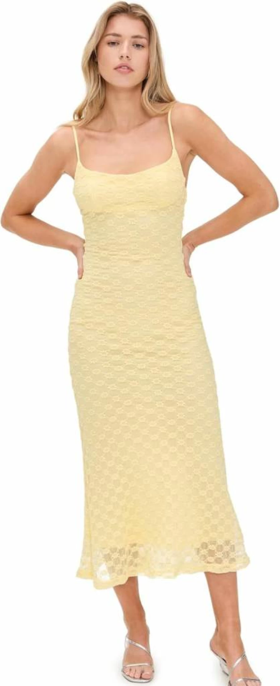 Bardot Adoni Mesh Midi Dress for Women - Elegant Flowy Summer Dress with Breathable Fabric