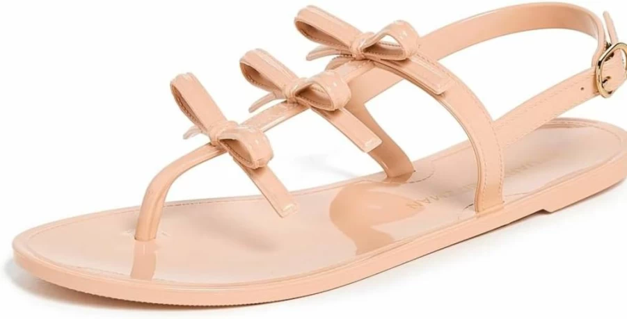 Stuart Weitzman Women's Felicity Bow-Adorned Jelly Sandals | Stylish & Comfortable Summer Footwear