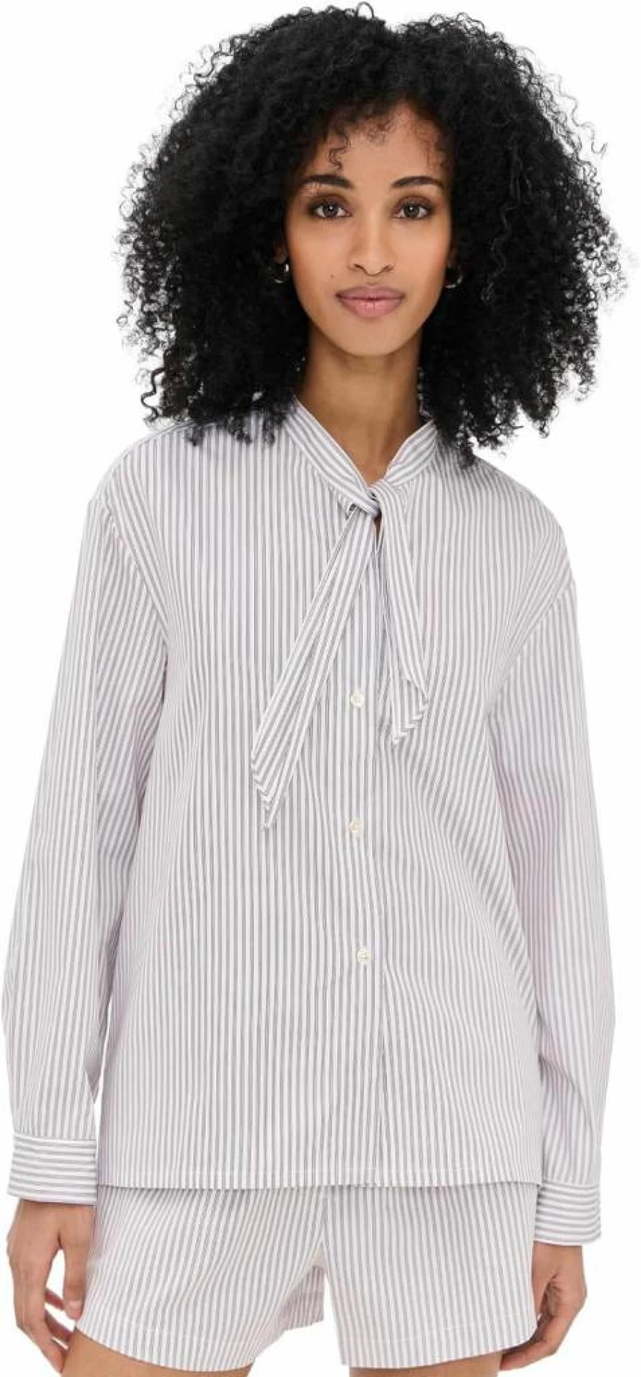 Leset Women's Yoshi Tie-Front Shirt - Stylish Casual Blouse for Women