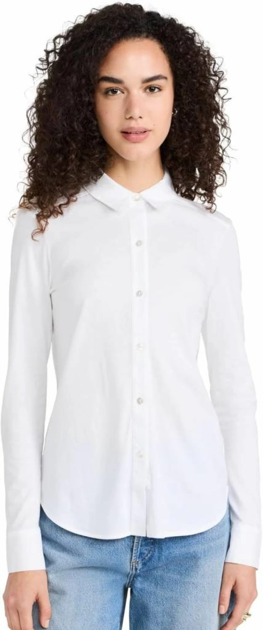 Theory Women's Riduro Long Sleeve T-Shirt - Classic Fit Casual Top