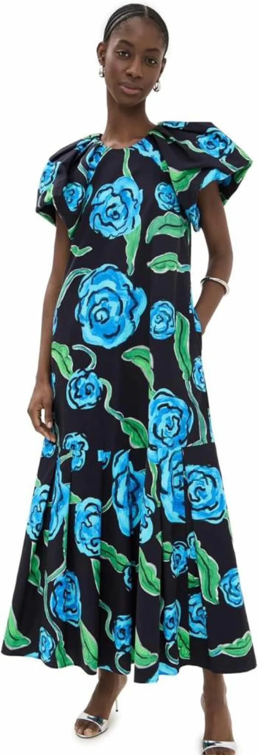 De Loreta Women's Damasco Dress - Elegant Floral Summer Dress