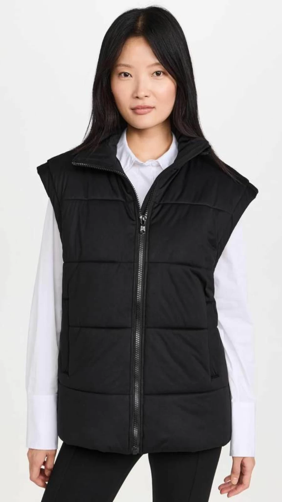 Avec Les Filles Women's Lightweight Puffer Vest - Stylish Quilted Insulated Jacket for Winter