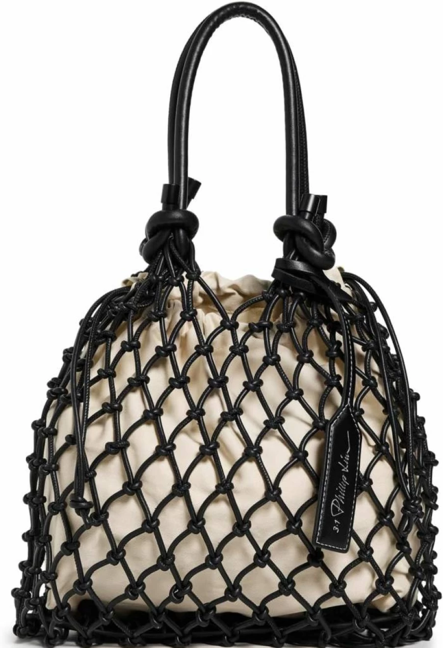 3.1 Phillip Lim Women's Macrame Mini Sac Crossbody Bag - Handwoven Bohemian Purse for Women