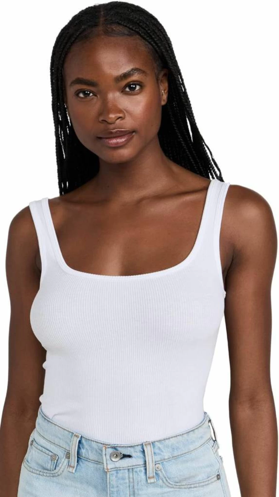 Rag & Bone Women's Essential Ribbed Scoop Neck Tank Top