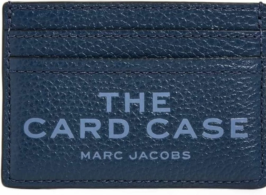 Marc Jacobs Leather Card Holder - Slim RFID-Blocking Wallet for Cards & Cash