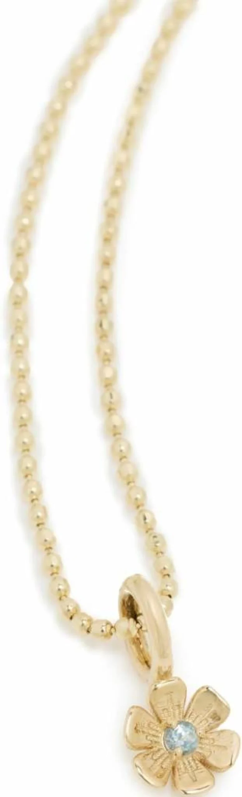Ariel Gordon Jewelry 14K Gold Birthstone Charm Necklace for Women - Bloom Pendant Dainty Layering Chain