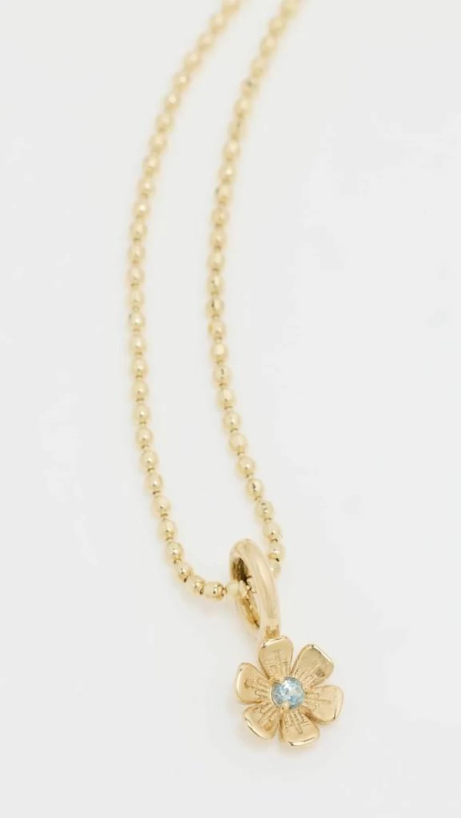 Ariel Gordon Jewelry 14K Gold Birthstone Charm Necklace for Women - Bloom Pendant Dainty Layering Chain