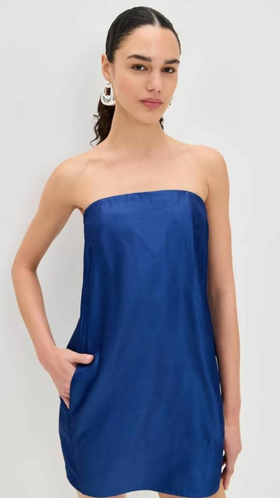STAUD Lidia Silk Dress for Women - Elegant & Luxurious Style