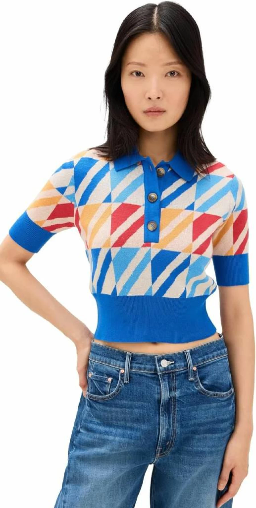 MOTHER Women's Dandy Henley Top - Stylish Casual Shirt for Women