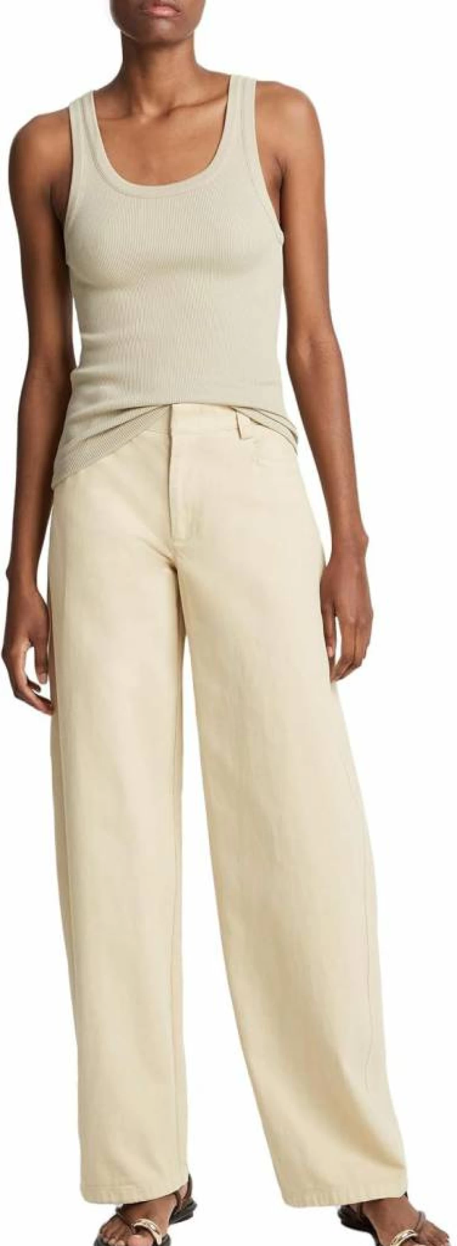 Vince Women's Scoop Neck Tank Top - Soft Casual Stretch Fit Basic Camisole
