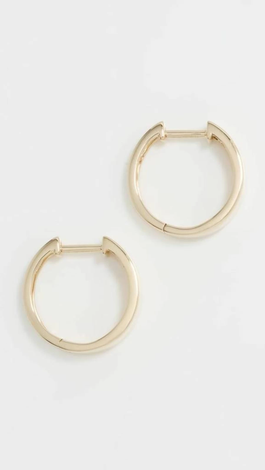 EF Collection 14K Gold Charlie Hoop Earrings for Women
