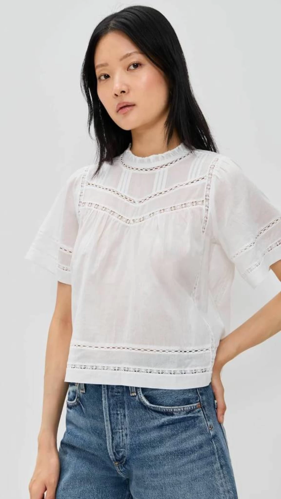 Rails Women's Daisy Print Blouse: Floral Short Sleeve T-Shirt for Women