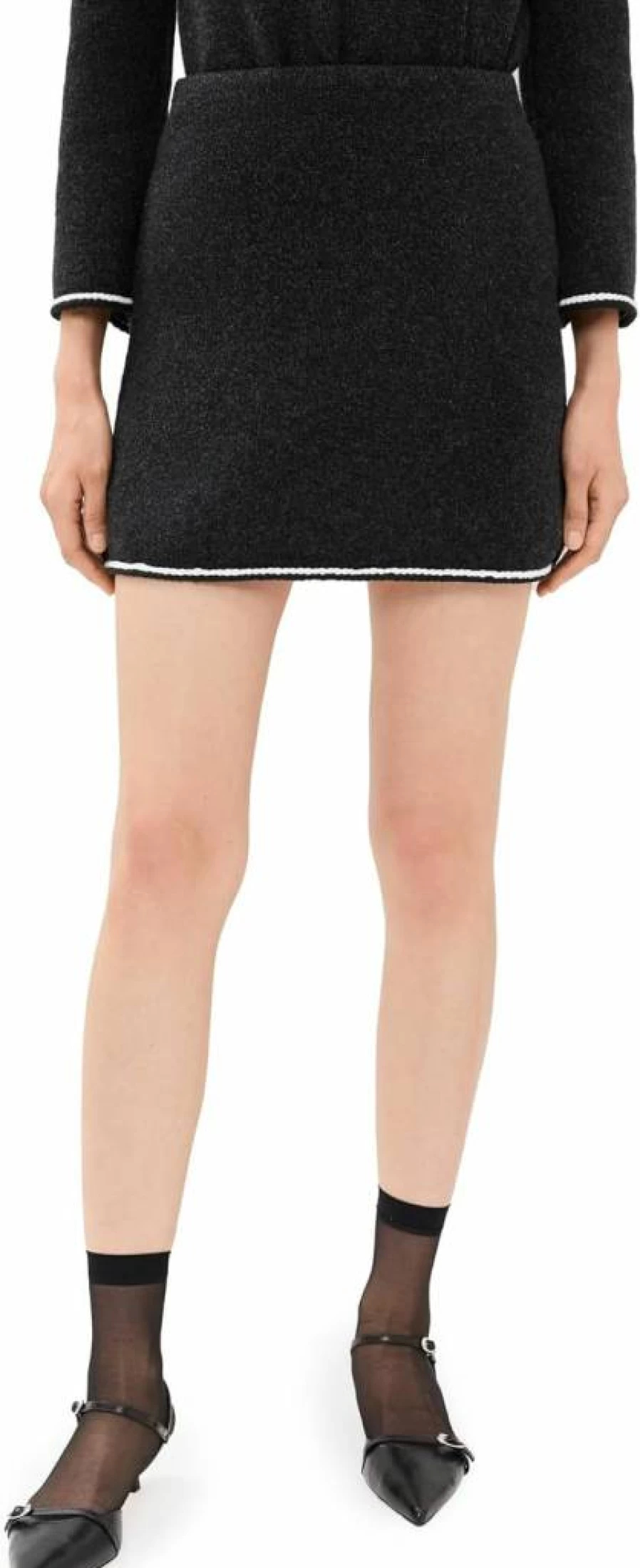 Theory Women's Tweed Mini Skirt - Classic Fit, High-Quality Fabric, Elegant Design