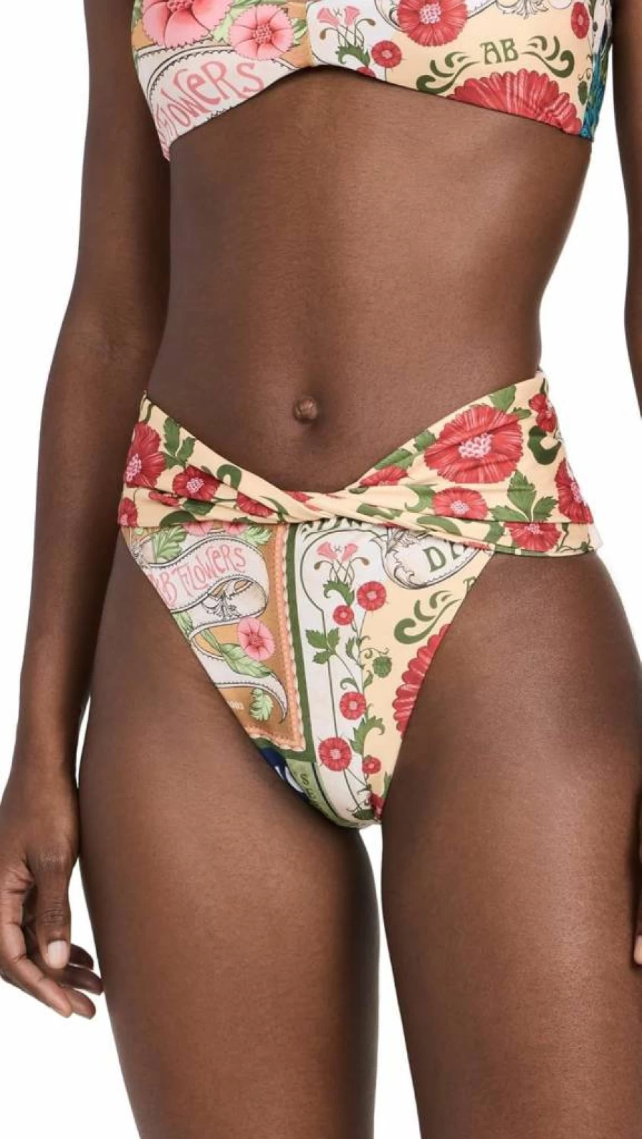 AGUA BENDITA Women's Lily Swim Bottoms - Stylish & Comfortable Swimwear