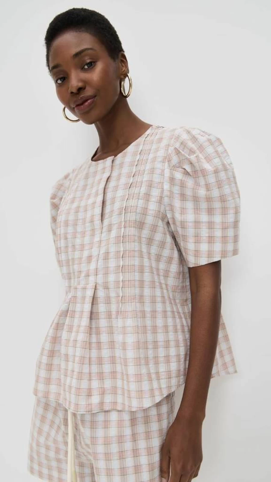 Lee Mathews Women's Grace Shirt – Elegant Feminine Blouse for Stylish Outfits