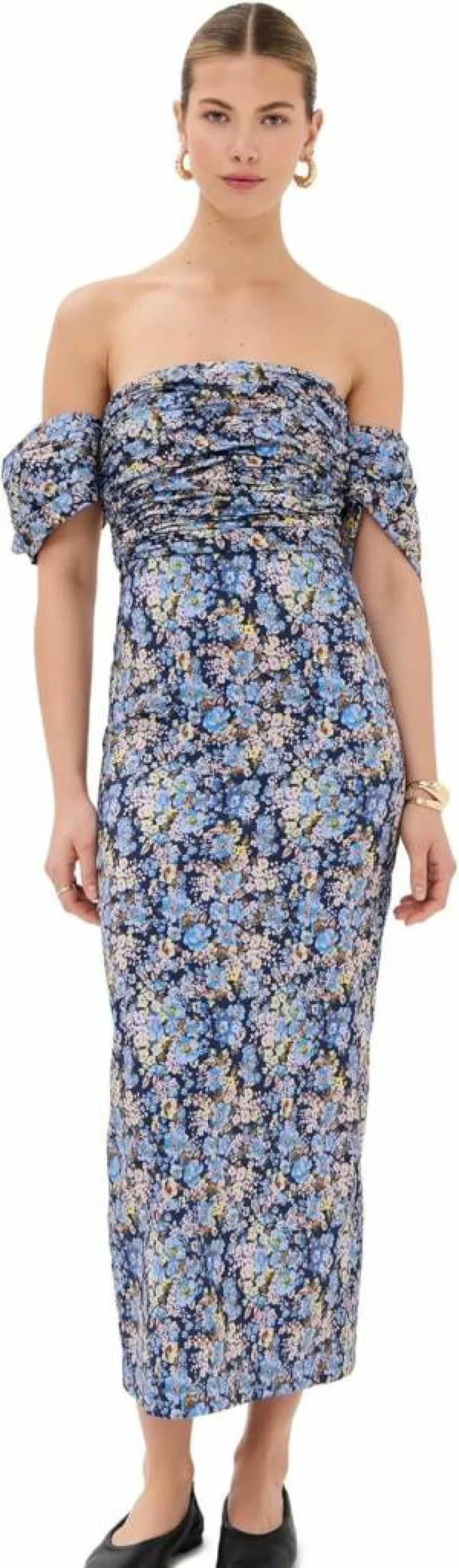 Kika Vargas Women's Adele Dress - Elegant Feminine Flowy Party Gown