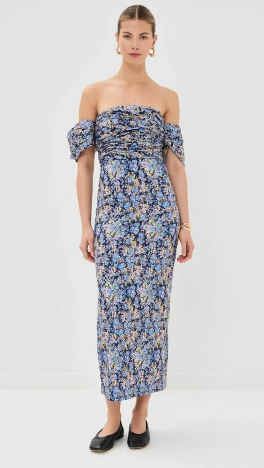 Kika Vargas Women's Adele Dress - Elegant Feminine Flowy Party Gown